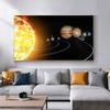 Картины Солнечной системы, туманность, космическая Вселенная, постеры и принты, научная картина на холсте, настенное искусство для декора гостиной, Куадрос, без рамки