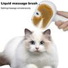 Щетка-распылитель для кошек Самоочищающаяся расческа для домашних животных с кнопкой разблокировки Паровая щетка для кошек Спрей для кошек
