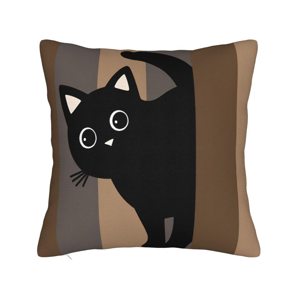 Whimsical Reading Cat Pillow Cover Custom Cushion Cover Fashion Pillow Case For Sofa Home Decor