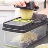 Vegetable Cutter 15-in-1 Evenly Cut with Storage Box Shredding Slicing Grating Dicing Multi-purpose Kitchen Vegetable Cutter Kitchen Supplies