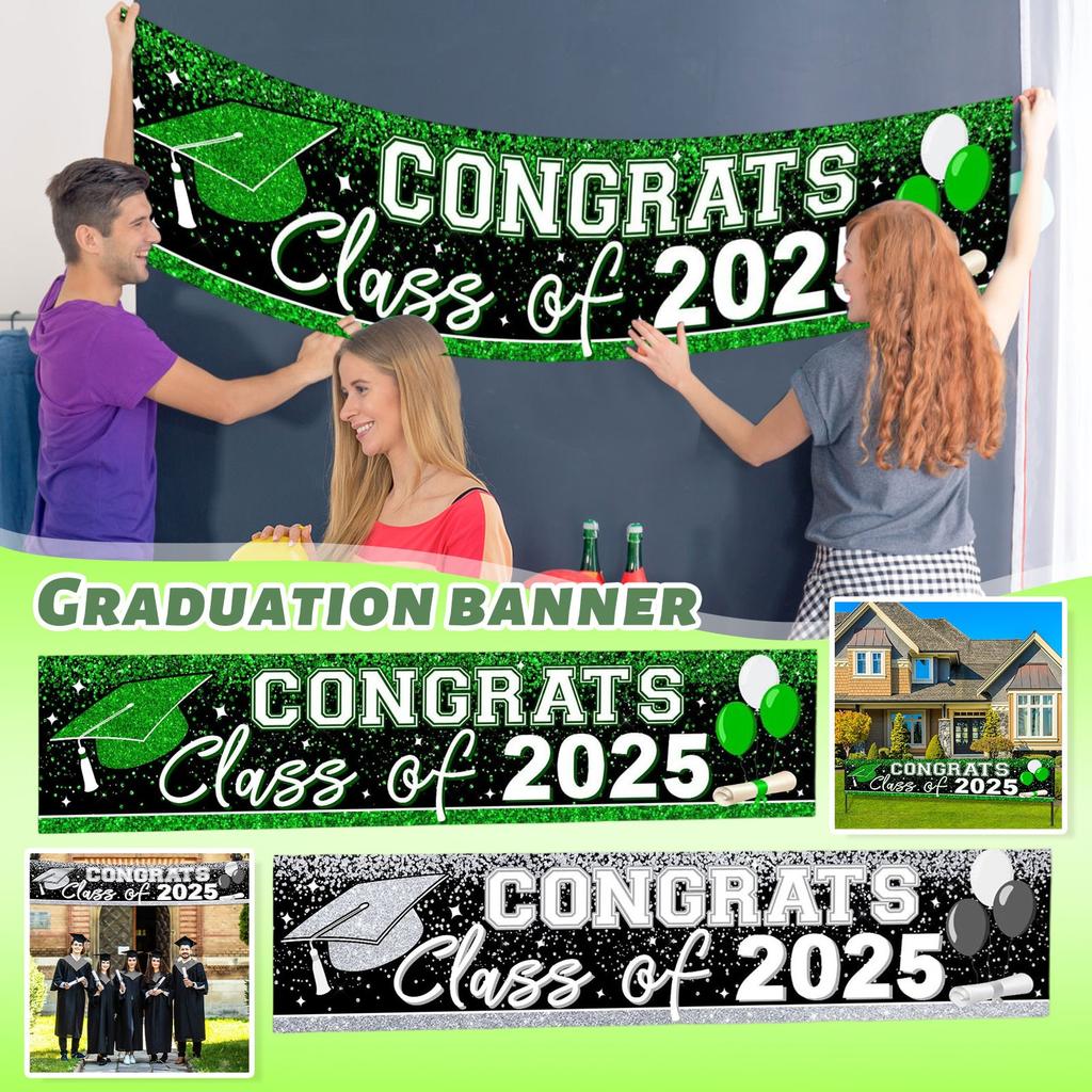 Украшение выпускного вечера Уличное украшение Атмосфера Баннер Подвесная ткань