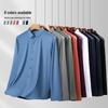 Shanshan Мужская полосатая рубашка в стиле business casual с длинным рукавом