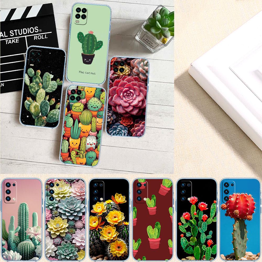 FM11 Cacti Succulent Phone Case for Motorola Moto E13 E15 E20 E22 E22I E22S E30 E32 E40 E7 E7I G Plus Power Play Stylus G22 G14