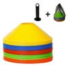 10Pcs/ Set Kids Football Training Equipment for Pro Disc Cones Agility Exercise Obstacles Avoiding Sport Training Accessories