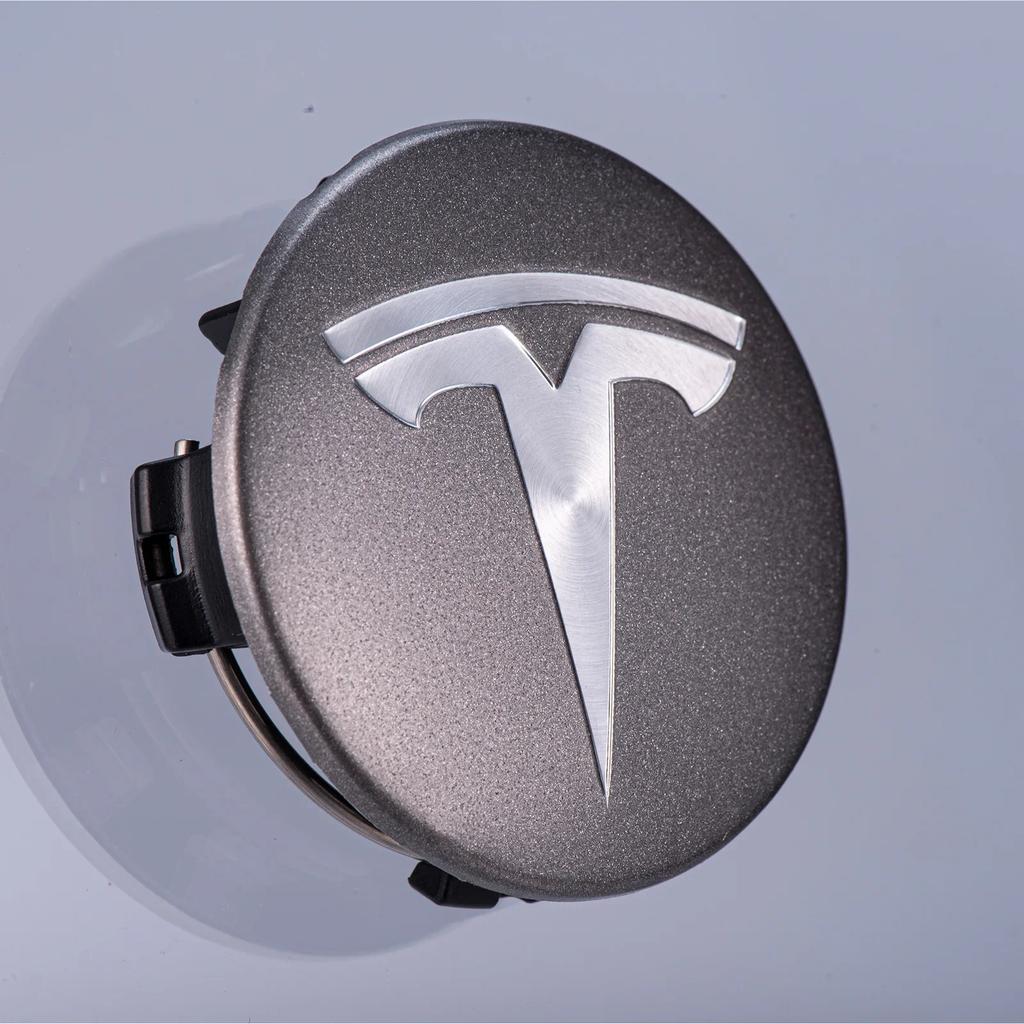 Car Sticker Tesla 56mm 4pcs Applicable to Tesla original wheel hub cover Model3 Model Y Model S X wheel hub tire center cover lo