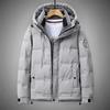Зимняя мода Белый утиный пух пух утолщенная ткань U мужская с капюшоном тренд гарантия