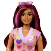barbie Платье Fashionista Colorful Heart Dress Up для детей от 3 лет и старше, розовое, HJT04, кукла/дом