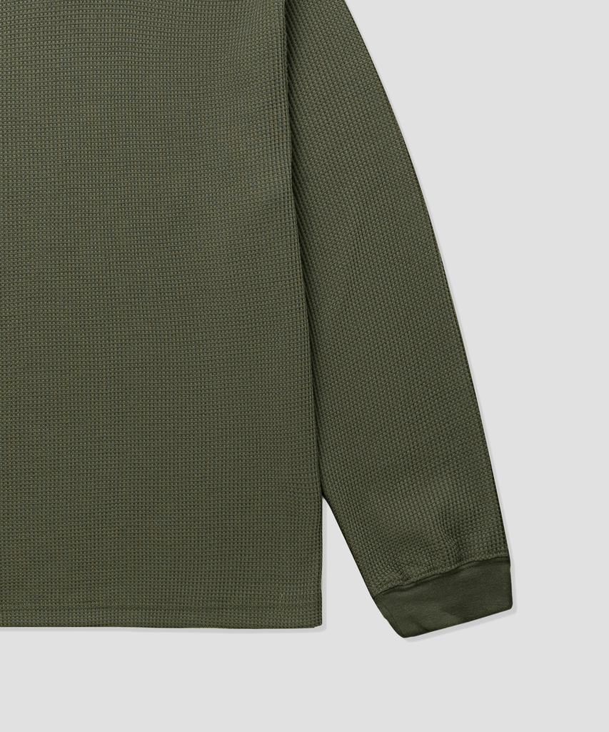 Dickies Обычная посадка Вафельный Длинный рукав Оливковый