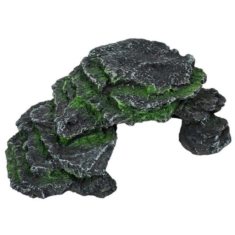 Aquariums Resin Shelter Cave Landscape Decoration Terrariums Basking Platform Reptiles Hideouts Cave Habitats Ornament