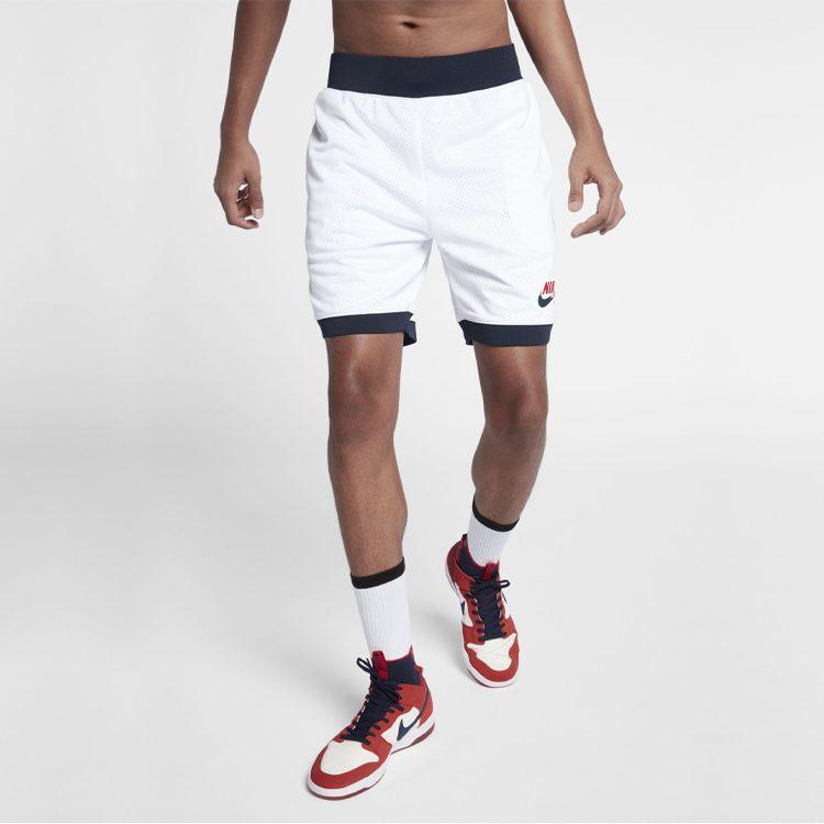 Nike Повседневные шорты мужские белые средние 887094-101