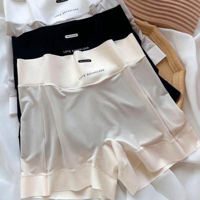 Ультратонкие бесшовные женские дышащие шорты-боксеры больших размеров для лета