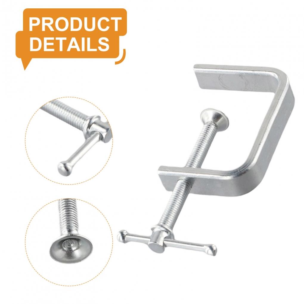 50-100mm Woodworking Clamp C-Clamp G-Clamp For Wood Plastic Drilling Fixing