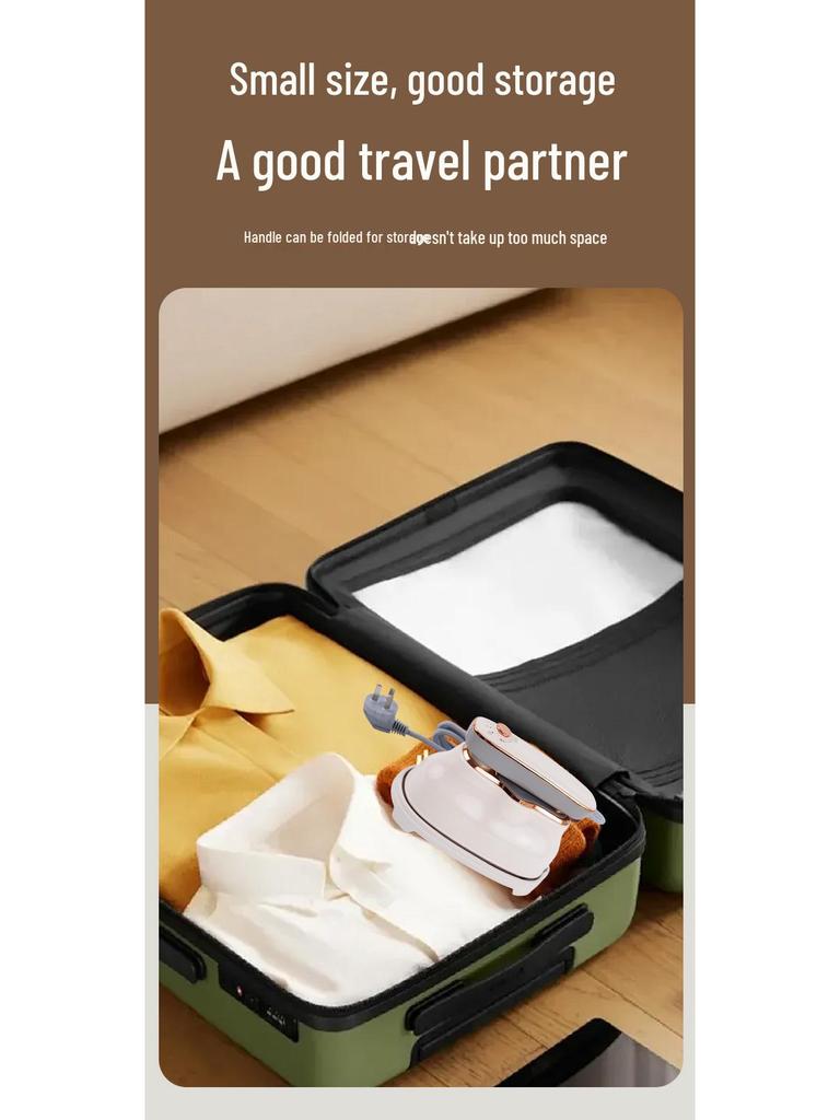 Портативный дорожный утюг с индикатором температуры, складная конструкция