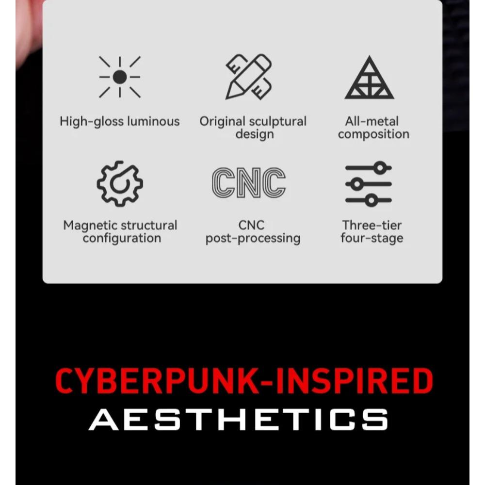 Игрушки-фиджет для пальцев, светящийся слайдер, магнитный тактильный кликер EDC, металлический ручной спиннер, инструмент для борьбы с СДВГ, снятие тревожности и стресса, игрушки для взрослых