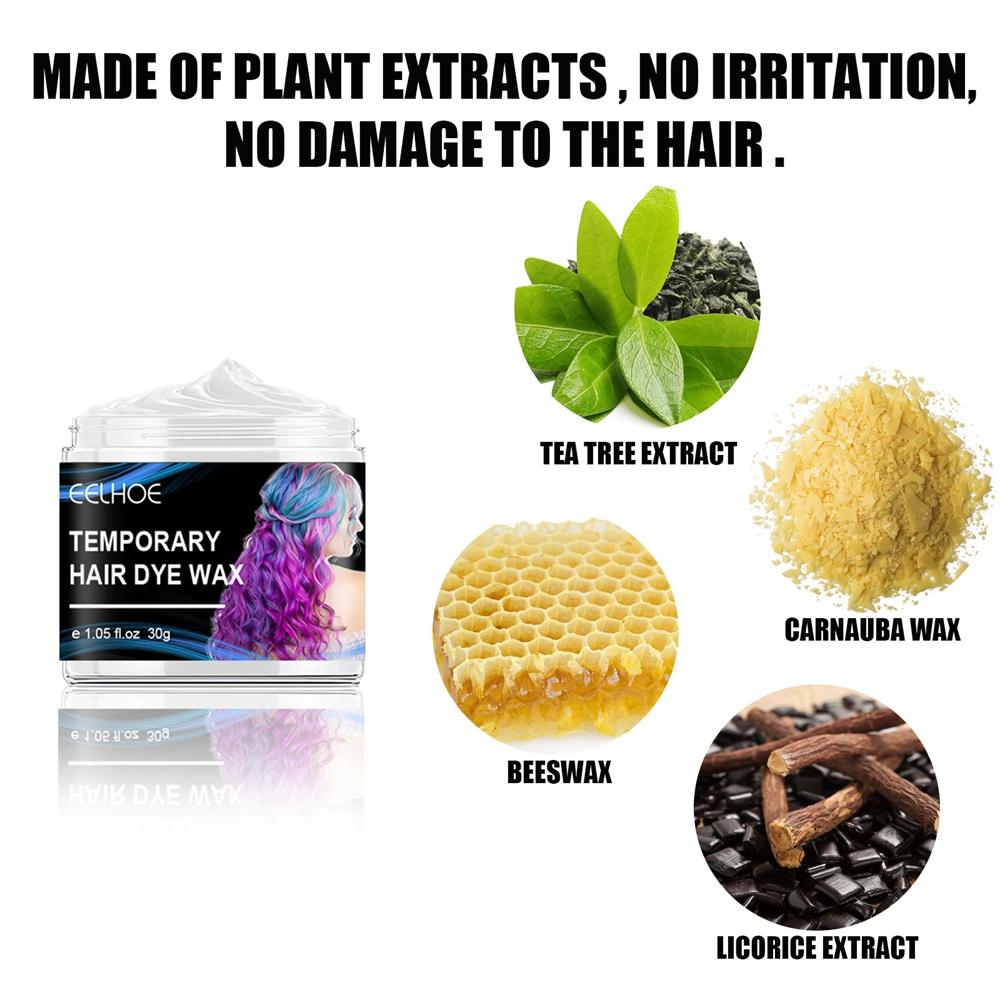 30 г x 4 шт. временная краска для волос, воск для клуба, вечерние модели для косплея, легко окрашивается, чистится, удобен для укладки