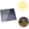 Solar Fountain Pump Customizable Water Flow Quiet Brushless Pump 180L/h 30-60cm Spray Height Monocrystalline Solar Panel Durable Design