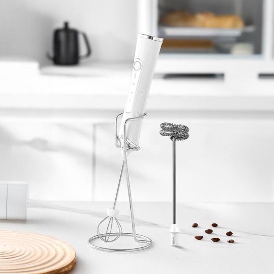 Электрический вспениватель молока Перезаряжаемый венчик для яиц 3 скорости Беспроводной венчик для яиц Ручной пенообразователь для латте капучино