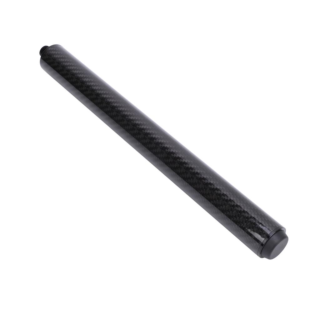 12 Inch Pool Cue Joint Extender with Bumper Billiard Stick Extension Carbon Fiber Tube for PERI