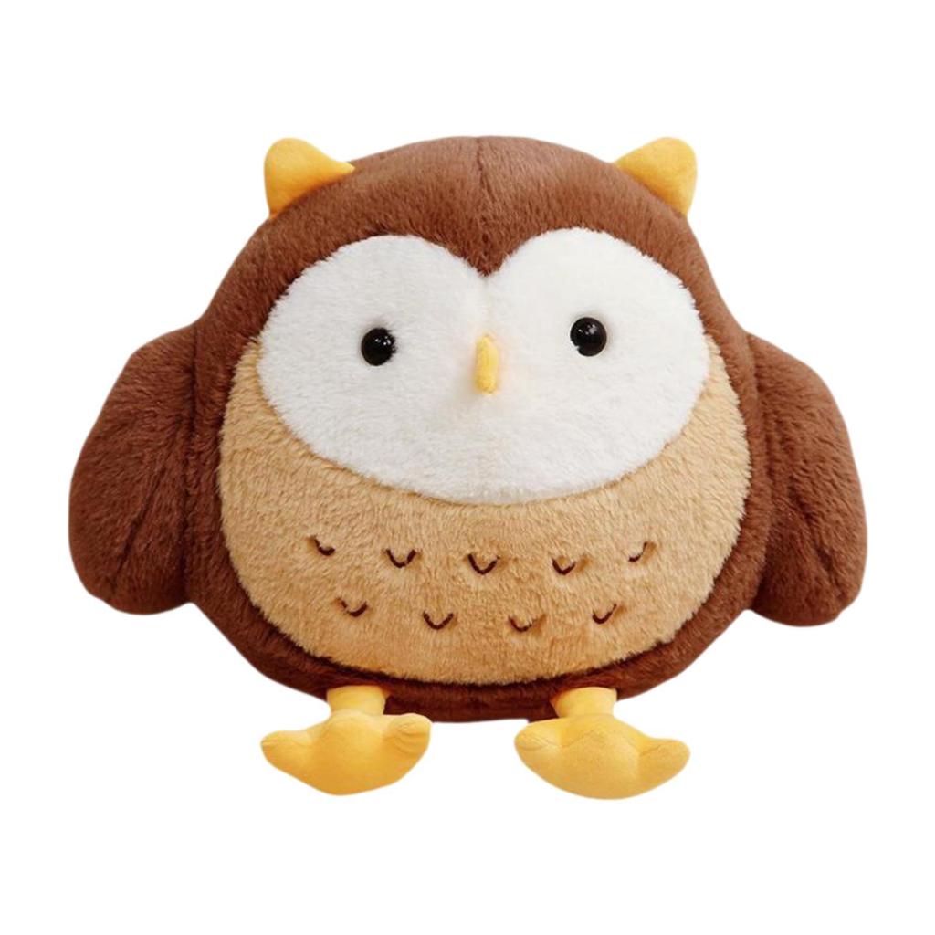 Owl Stuffed Animal Toy Owl Plush Toy Doll Compact Home Decor Huggable Lovely for