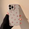 Корейский красивый чехол с цветком розы для iPhone 15 14 13 12 11 Pro Max 7 8 Plus XS Max XR X SE 2, милый жесткий противоударный чехол из ПК