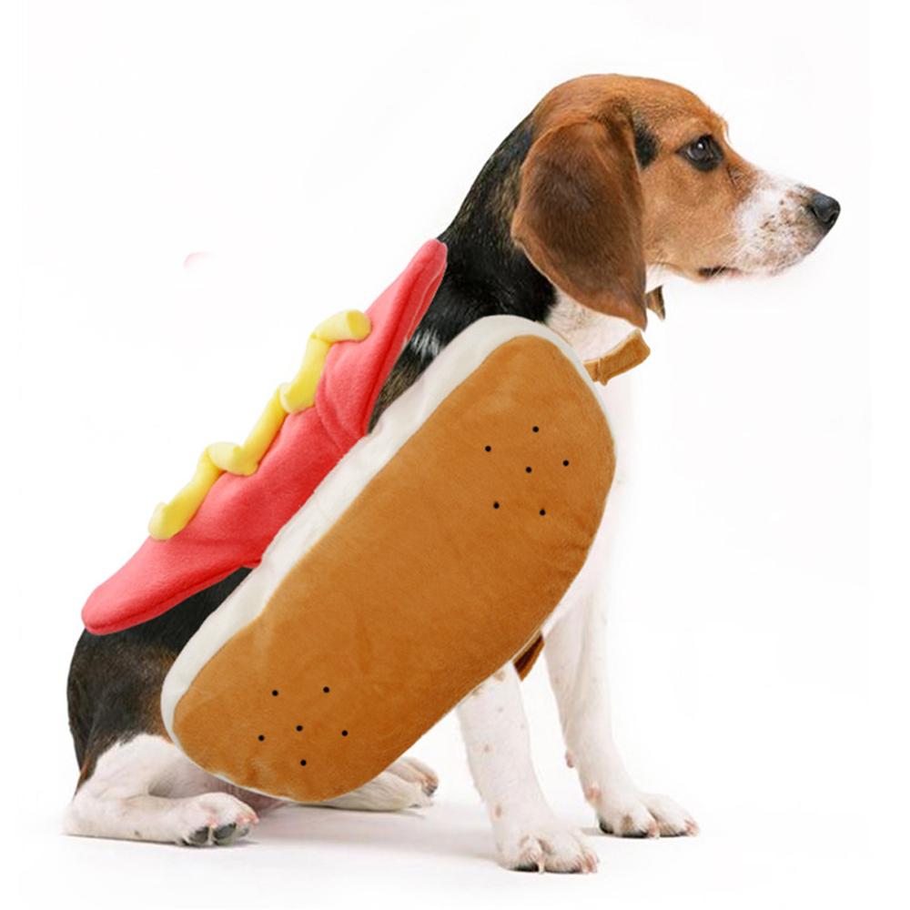 Костюм собаки на Хэллоуин, плюшевый косплей, забавный наряд для хот-догов, костюмы для домашних животных, сфинкса, щенка, подарок на вечеринку, котенок, теплый наряд для таксы, одежда, товары для домашних животных