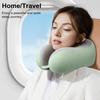 U-Shaped Neck Pillow Memory Foam Travel Neck Cushion Slow Rebound Neck Support Pillow with Storage Box for Cars Flights Home Office