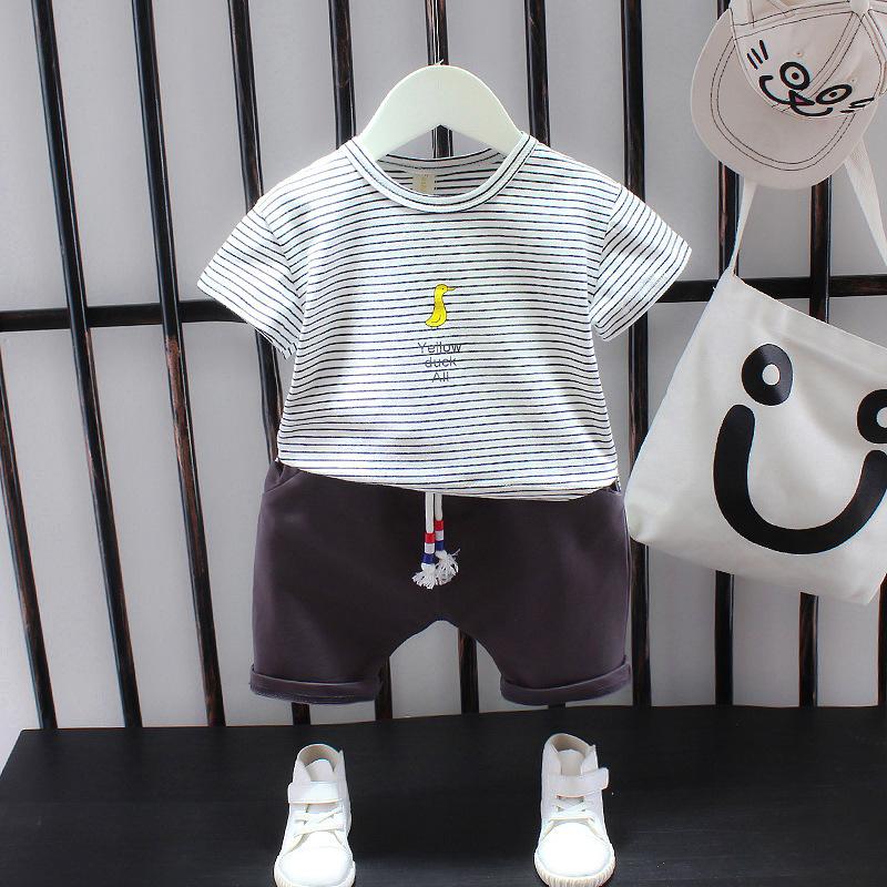 Комплект одежды для маленьких мальчиков, летний белый, черный детский спортивный костюм, комплекты официальной одежды для маленьких мальчиков 1, 2, 3, 4, 5 лет