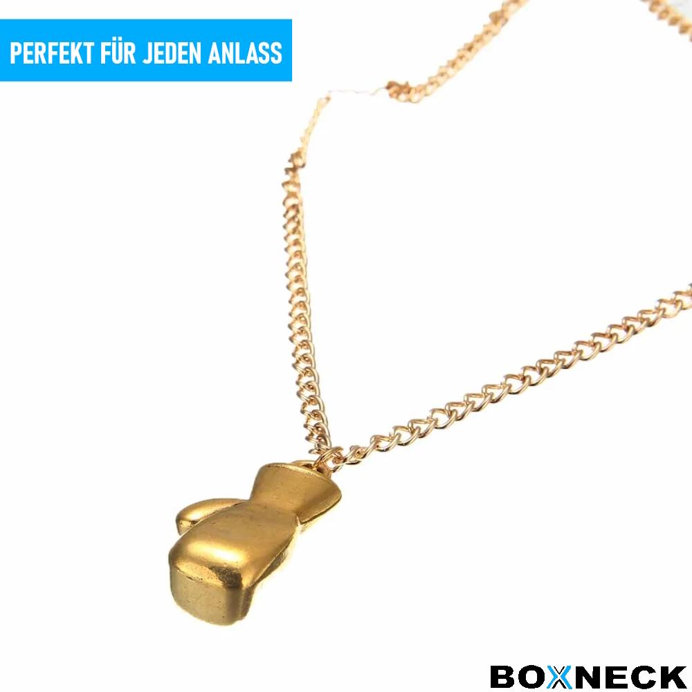 Ожерелье из боксерской перчатки BOXNECK из нержавеющей стали в стиле панк-рок, серебро/золото