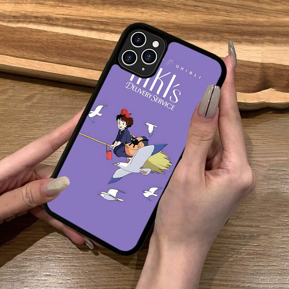 Чехол для телефона Аниме Служба доставки Ки-Ки Силикон PC+TPU Для iPhone 11 12 13 14 15 16 17 Pro Max Чехол Мобильные чехлы