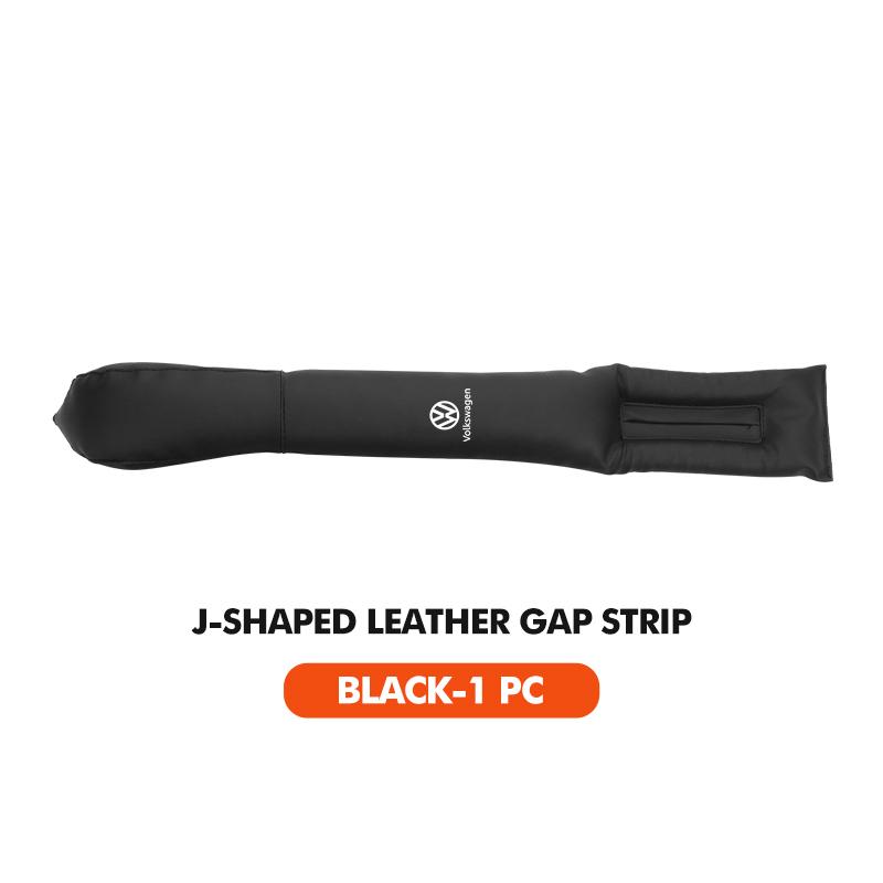 J-shaped Leather Car Seat Gap Filler Anti-drop Seat Seam Strip For Volkswagen VW Polo Jetta Sagitar Magotan Passat B5 B6 B7 CC ze8