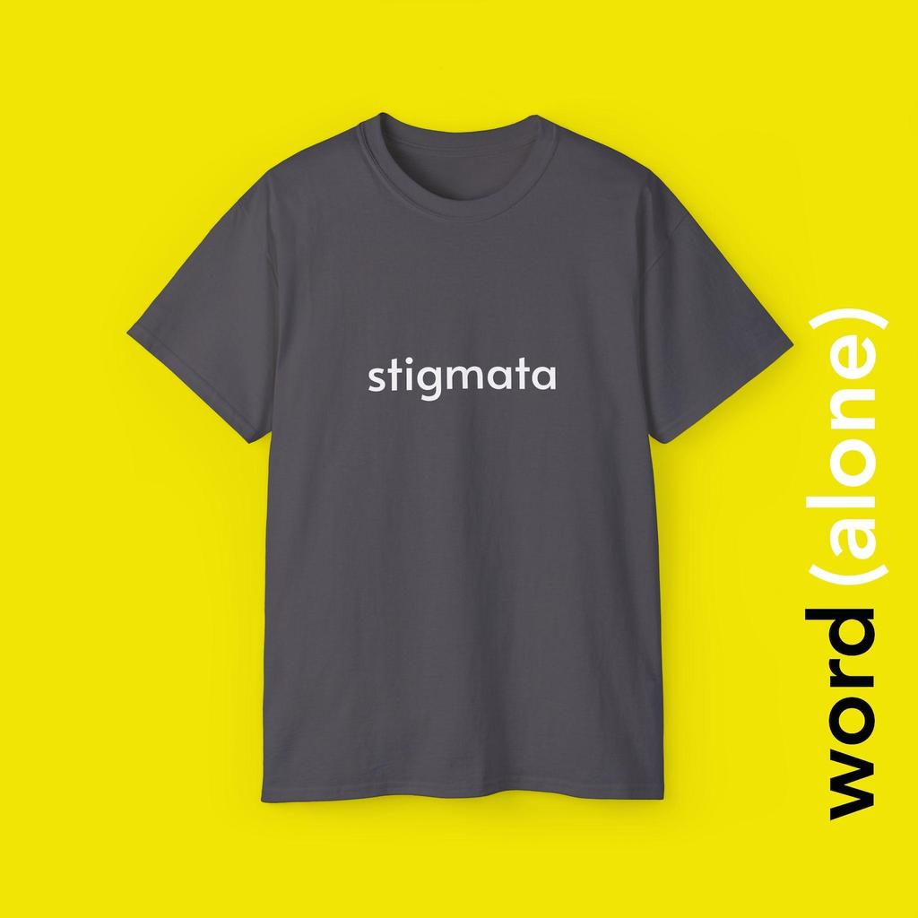 Stigmata - minimalist single word t-shirt