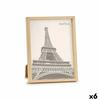 Cadre Photo - Marron - Plastique - Lot De 6 - 21x26 Cm