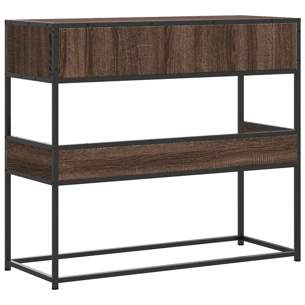 Vidaxl Консольный столик, Коричневый дуб, 90x35x80 см