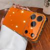Original Glass Window Case For iPhone 17 16 15 14 13 12 Pro Max Air Shockproof Plating Armor Glossy Lens Protection Cover