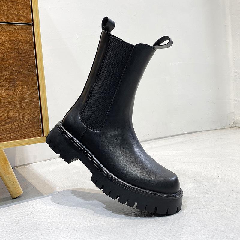 Прямые поставки Martin Boots Осенние дышащие мужские кожаные туфли средней и высокой высоты Ботинки Tooling Boots Корейская версия Британский стиль Короткие ботинки 9612-T