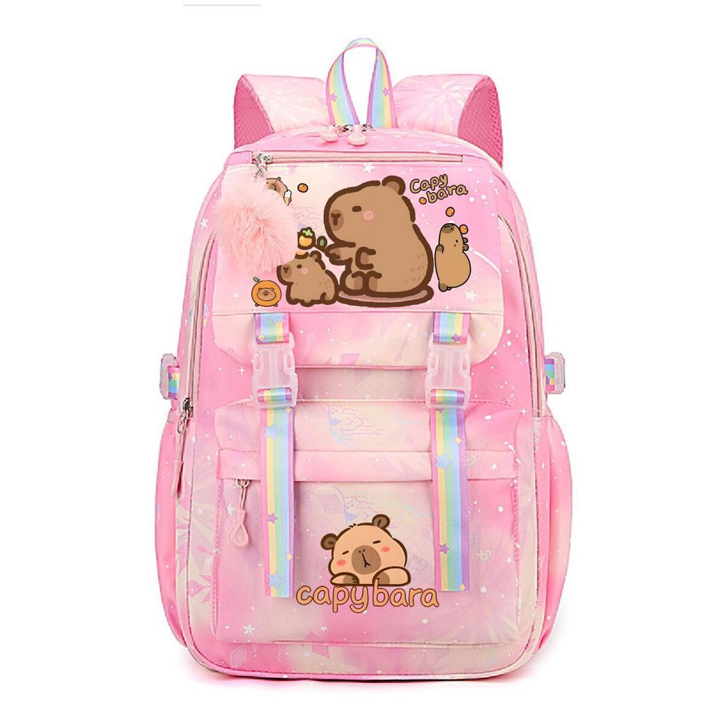 Cute Printed Children'S Lightweight Backpack, Primary And Secondary School School Bag