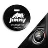 Jimny Engine Start Jimny JB64 JB74 Ignition Switch Push Button Aluminum Cover (Jimny, Black)