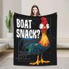 Hei Hei Screaming Funny Animal Blanket Soft Warm Throw Blanket for Kids Adults Winter Use on Couch Chair Sofa Bed