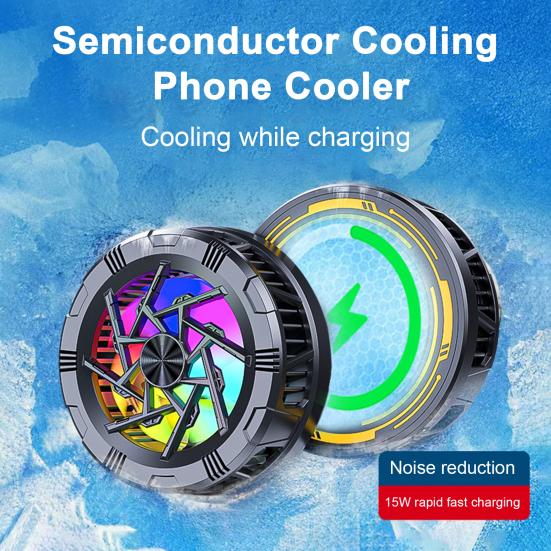 AL11 Практичный охлаждающий вентилятор для телефона Магнитный интерфейс Type-C Быстрое охлаждение