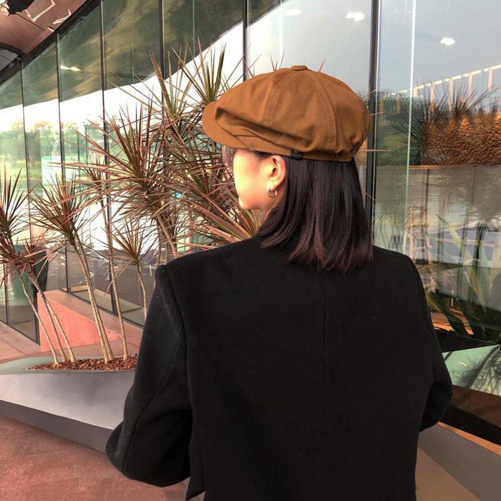 Casual Adult Cap Girls Artist Hat Female Painter Hat Octagonal Hat Korean Style Cap Men Beret