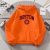 Толстовки с капюшоном Boston City Us, основанные в 1630 году, женские теплые удобные пуловеры, модные повседневные женские базовые толстовки с капюшоном