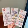Мультяшная заколка для волос Sanrio для детей, милая заколка-зажим для волос в форме сердца для девочек, зажим для челки, аксессуары для волос для девочек, милый забавный головной убор, заколка