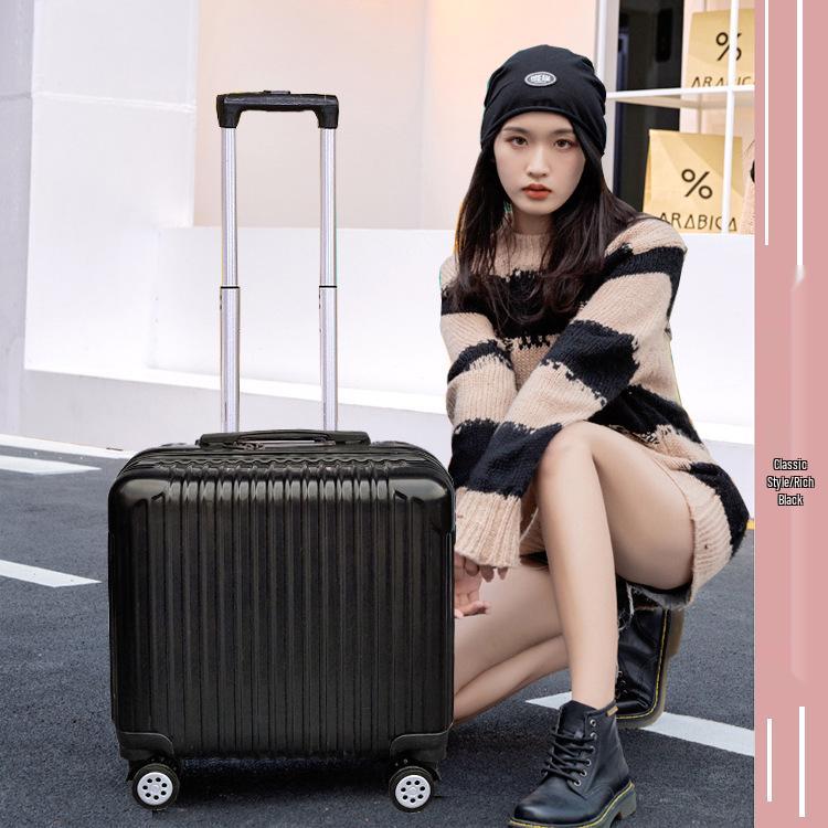 18" Дорожный чемодан ручной клади с универсальными колесами и замком, Прочный чемодан на колесиках для студентов, Доступна 20" версия