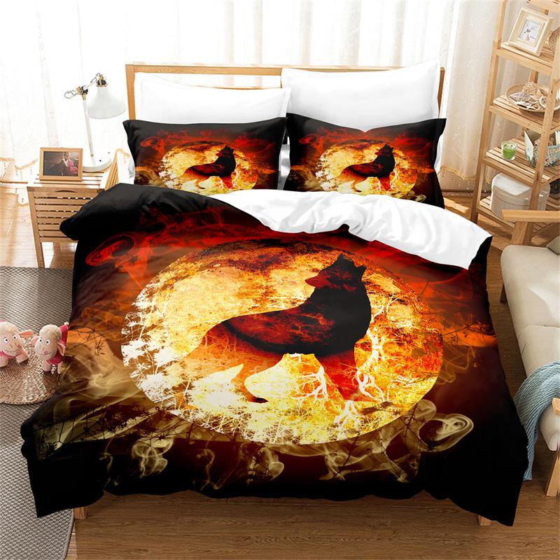Animals Duvet Cover Set 3D Print Cow Elephant Fish Comforter Cover King Queen Twin Size Polyester Quilt Cover for Kid Teen Adult