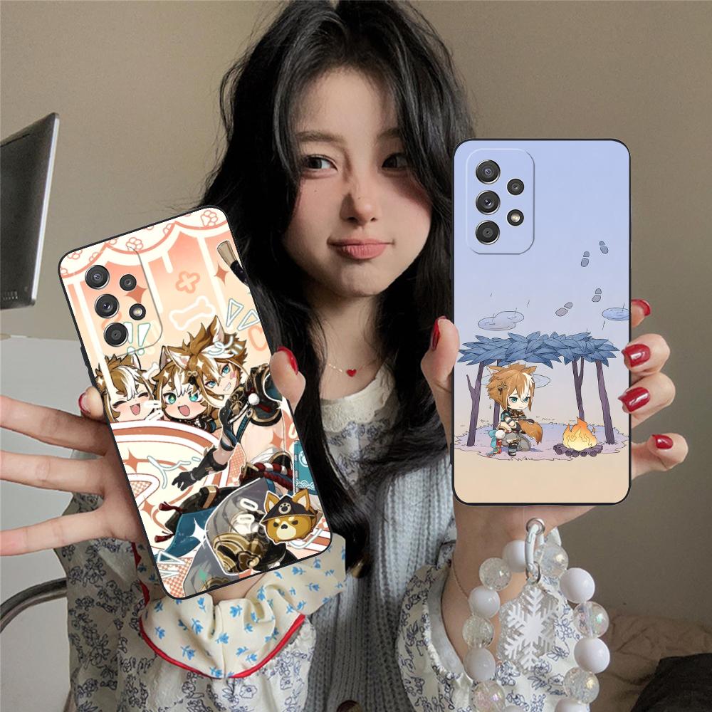 Game GI Gorou Mobile Phone Case for Samsung Galaxy M55 54 42 35 34 33 32 23 22 15 14 13 12 F55 5G Colorful Cover Luxury Pretty