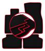 Велюровые коврики с красной окантовкой для: BMW 7 G11 седан короткий (2015-)