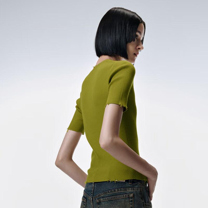 JNBY Women's Short Sleeve Silk Knit Top