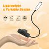 Янтарный светильник для чтения, мини-USB, светодиодный, перезаряжаемый, гибкий, ночник, накладной, настольная лампа, лампа для чтения, для путешествий, спальни, книги