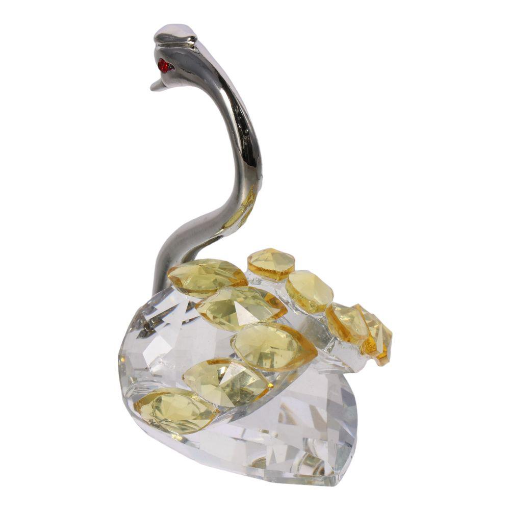 Crystal Crystal Swan Ornament Swan Beautiful Glass Ornaments Fashion Swan Ornament Home