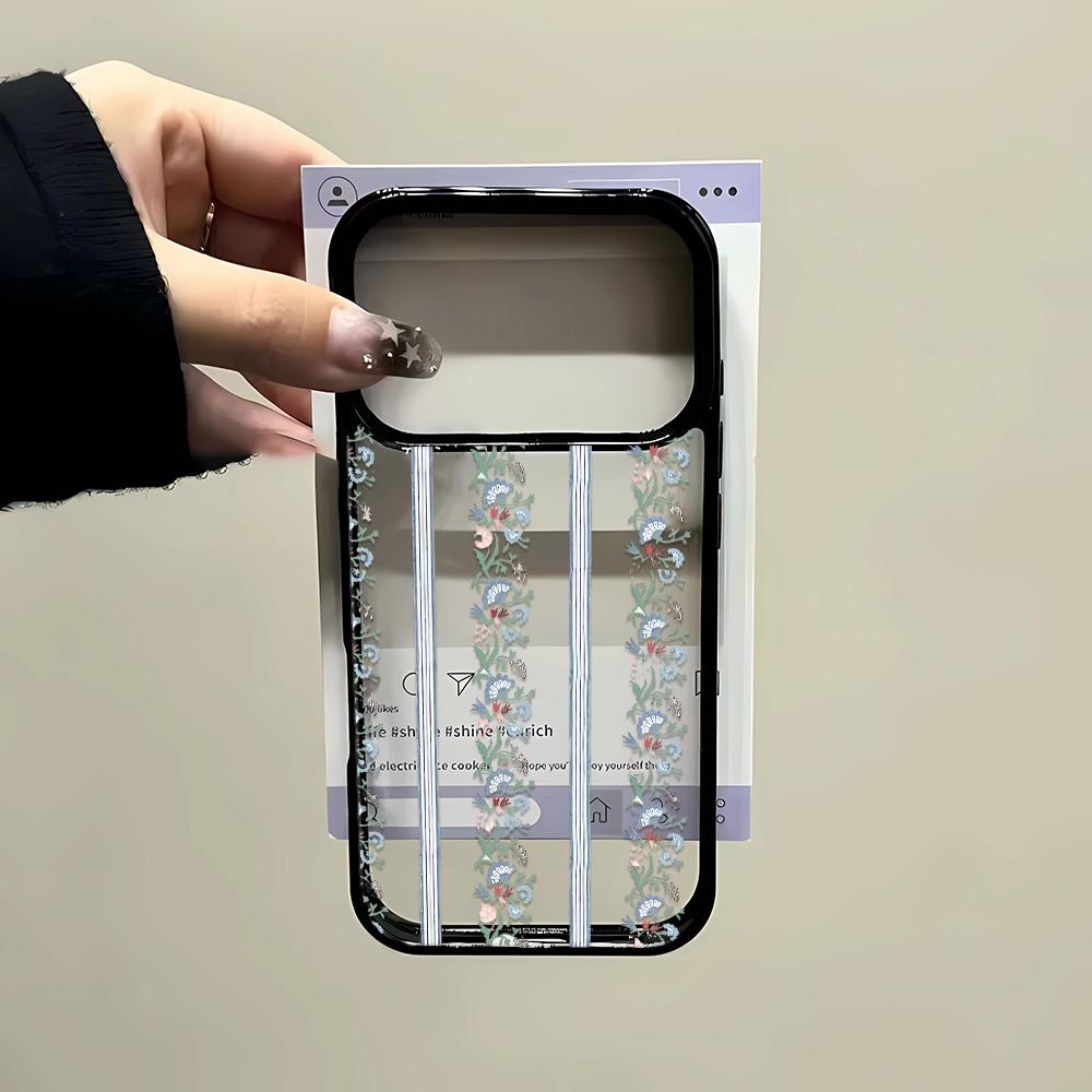 Чехол для телефона с цветочным узором для iPhone 17 13 16 Pro 15 11 12 14 Pro Max 7 8 Plus Air 16e XR SE Ударопрочный чехол